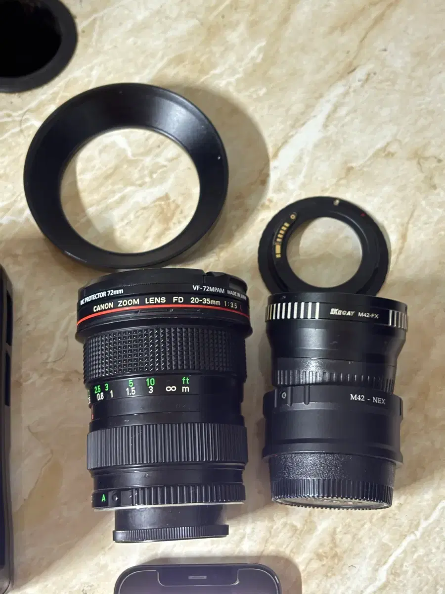 희귀) 캐논 FD 20-35mm f3.5 L 렌즈 + M42 어댑터 | 브랜드 중고거래